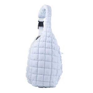 Pickle O' Joe Quilted Sling Bag Pickleball Bag - Dusty Gray